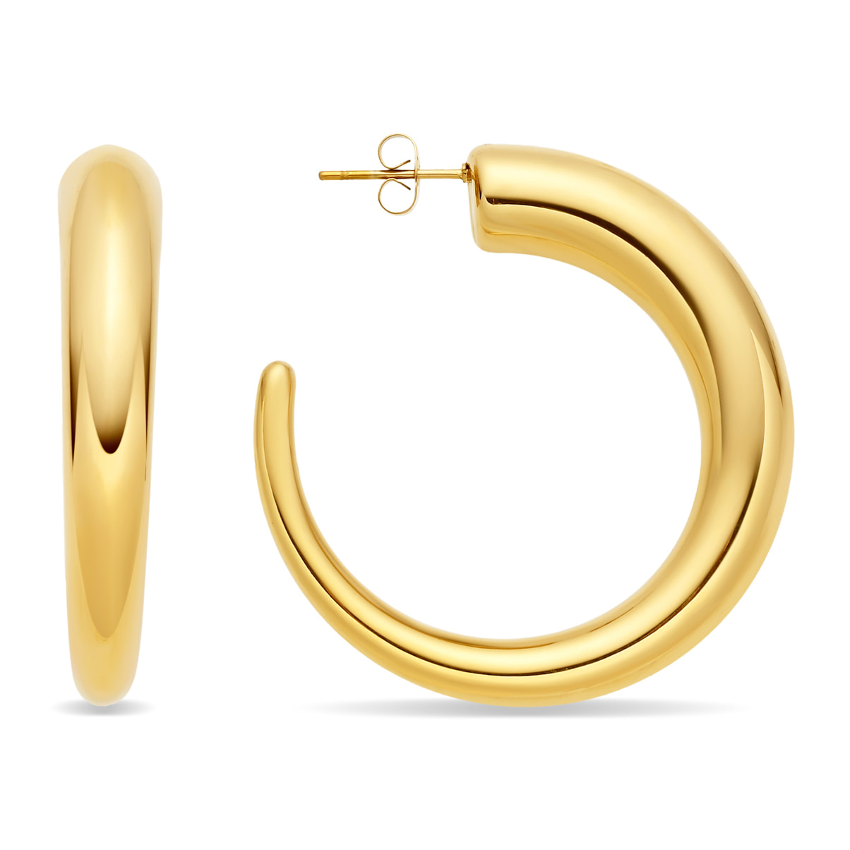 Pendientes Tlidol acabado oro amarillo 18k