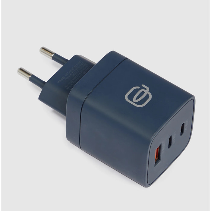 Piquadro GaN Fast Charger Multi-Port Adapter 65W