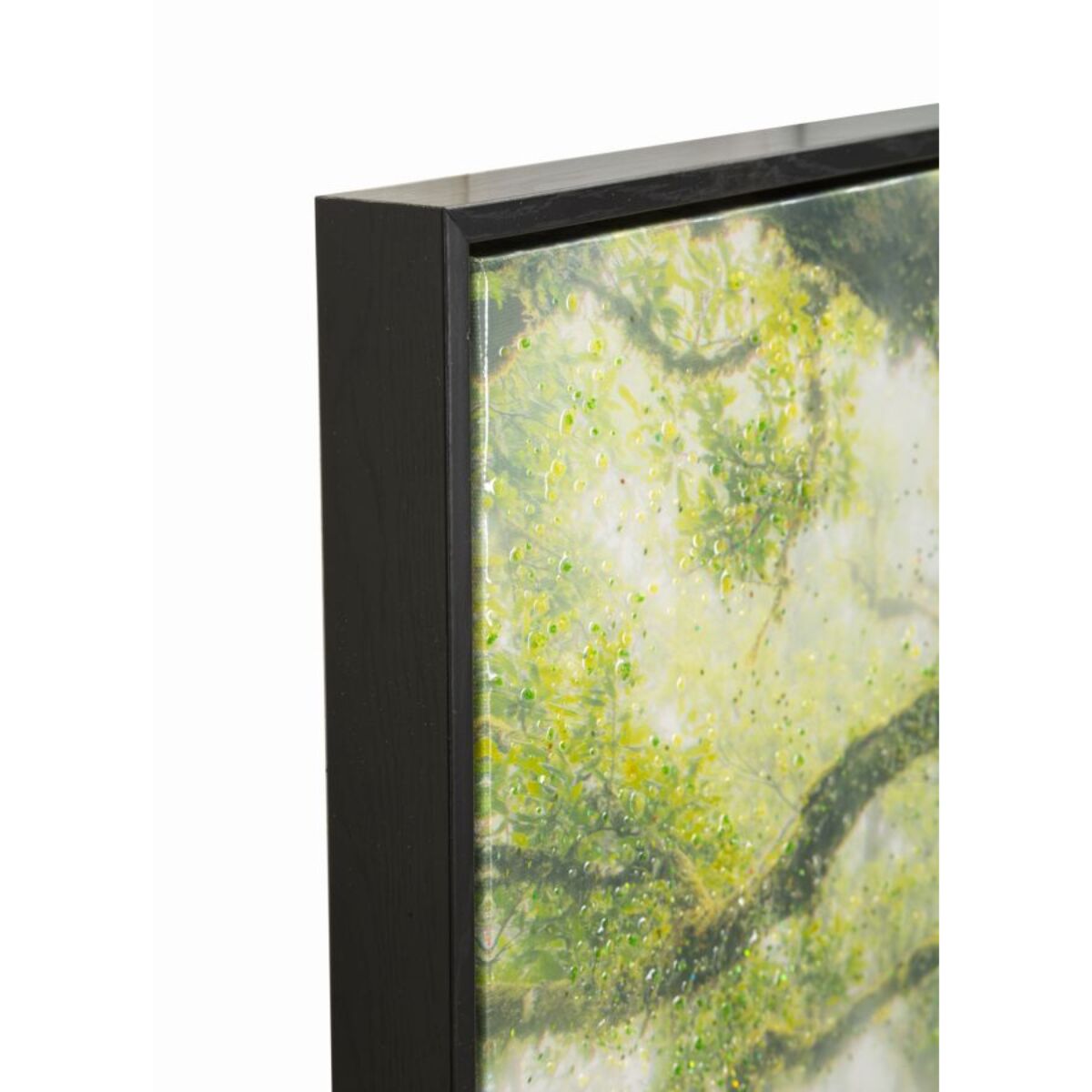 STAMPA SU TELA LACCATA C/CORNICE FORESTA CM 90X4X60