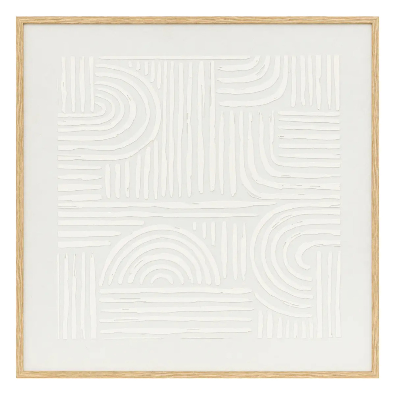 Déco mural 3D Kaya blanc 60x60cm