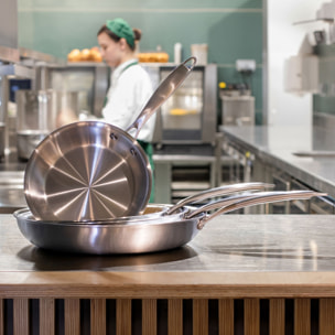 Batterie de cuisine 7 pièces en acier inoxydable - tous feux TRIPLY