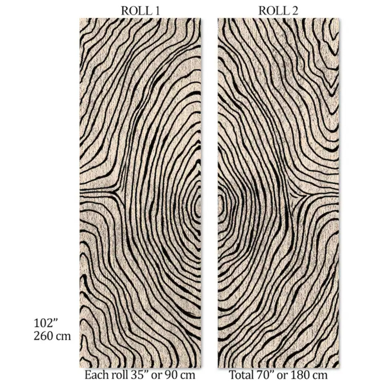 Carta da Parati Geometrica Astratta Bianca e Beige Artistica