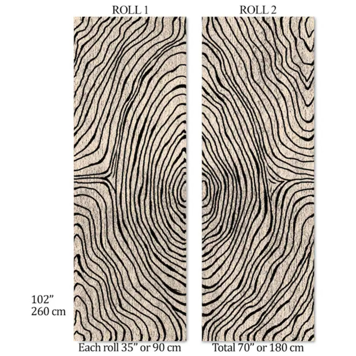 Carta da Parati Geometrica Astratta Bianca e Beige Artistica