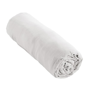Drap housse 180x200 cm gaze de coton Bonnet 30 cm - GAIA