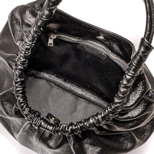 Arzignano bolso de hombro piel auténtica laminada asa grande acolchada