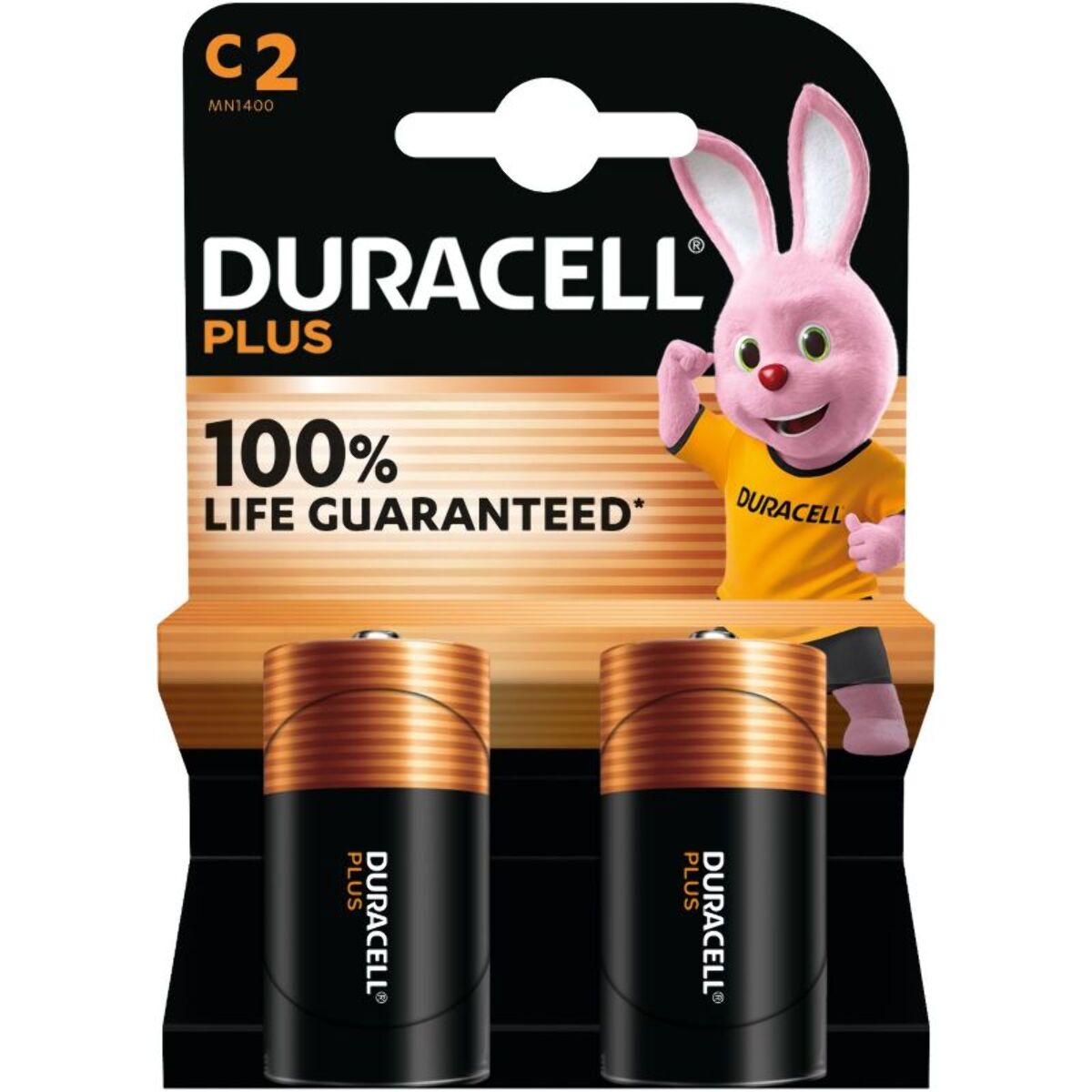 Pile DURACELL LR14 (C) - Lot de 2 piles PLUS
