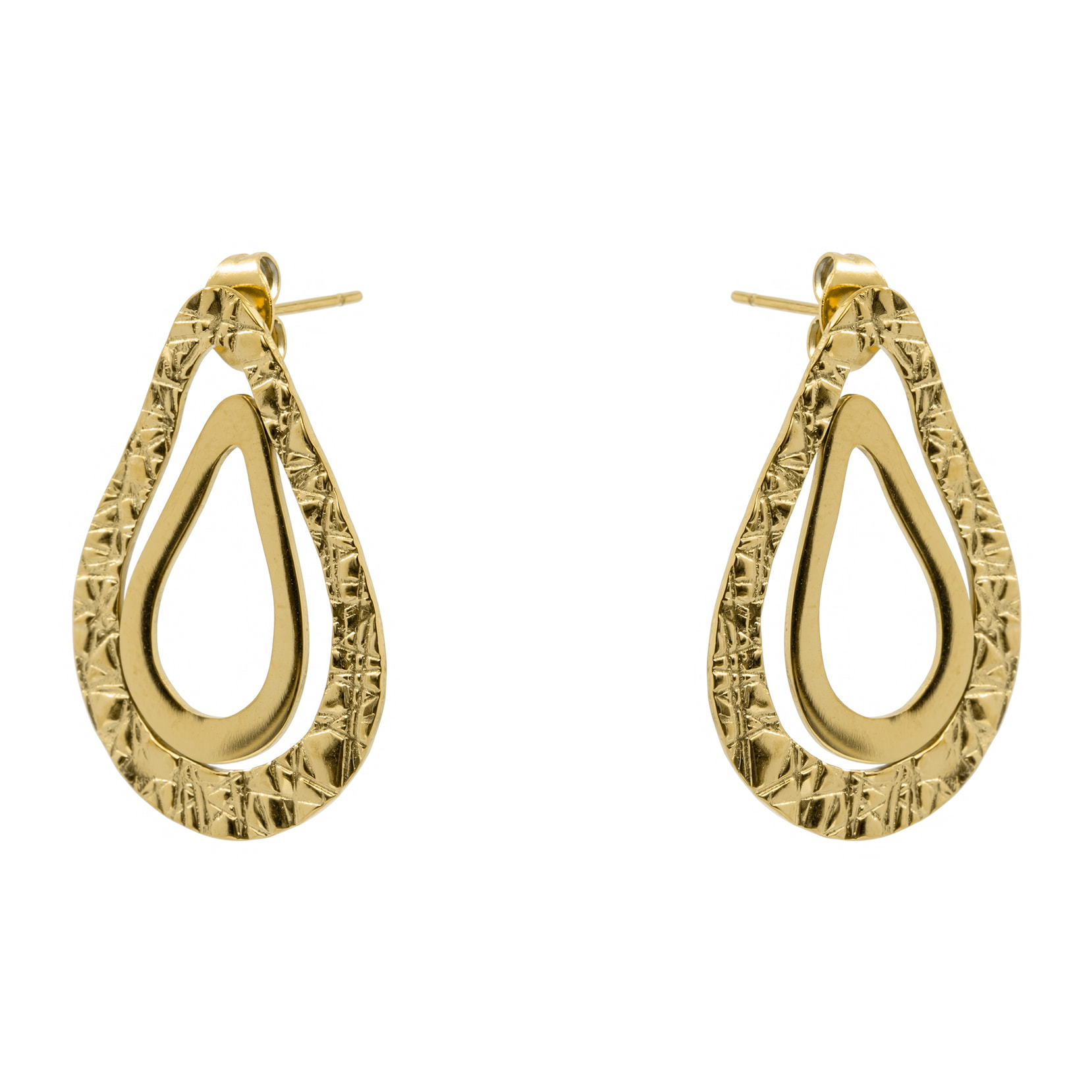 Pendientes Damil acabado oro amarillo 18k
