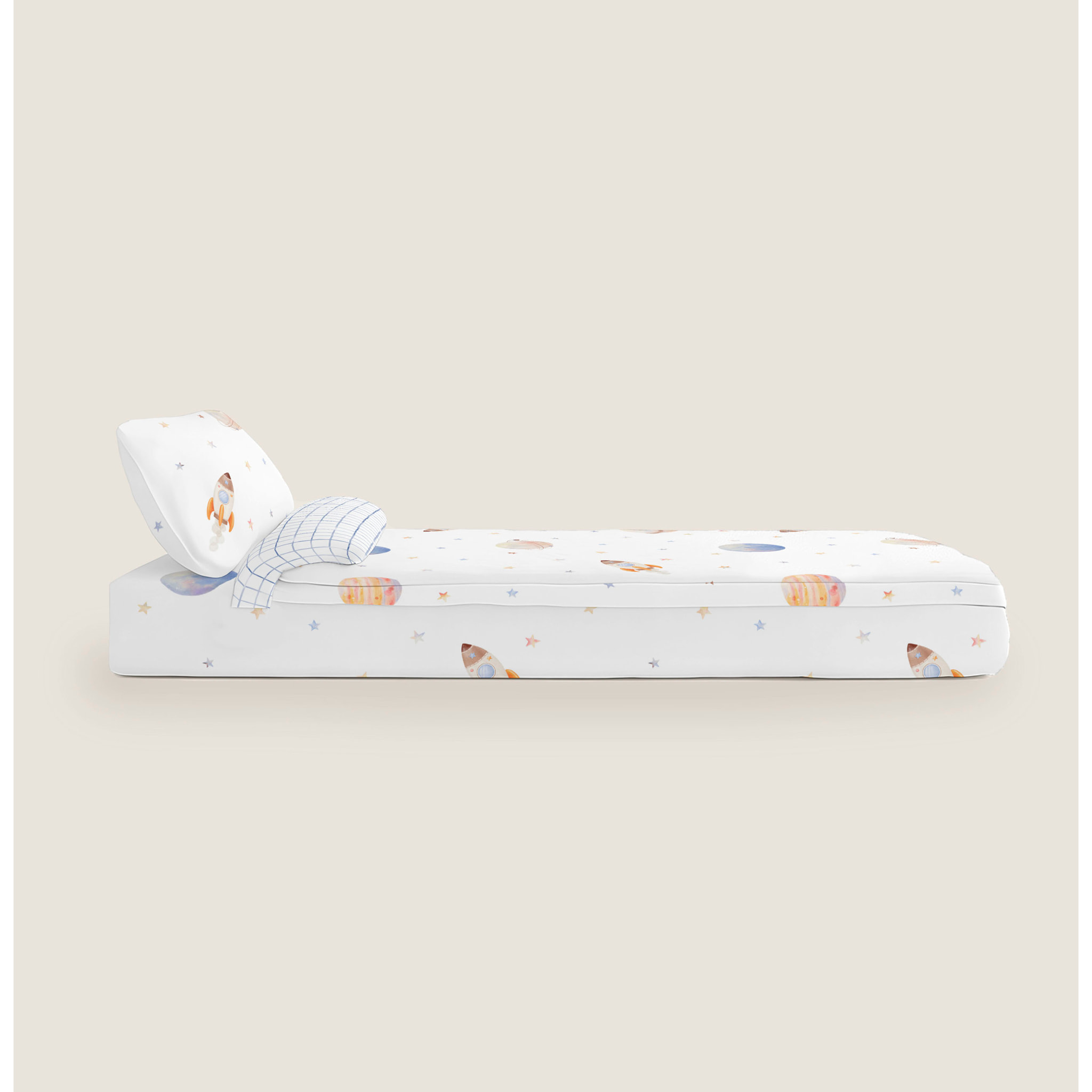 Cool Kids - Saco Nórdico Estampado - Infantil - Con cremallera - Incluye 1 Funda de Almohada - 100% Algodón - Astro