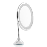 Specchio di Aumento LED con Braccio Flessibile e Ventosa Mizoom - Bianco - ABS, Vetro e Metallo - 2