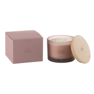 J-Line bougie parfumée Accords Essentiels - Figue Frivole - mauve - 28H