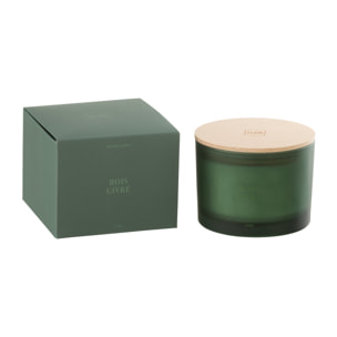 J-Line bougie parfumée Accords Essentiels - Bois Givré - vert - 28H