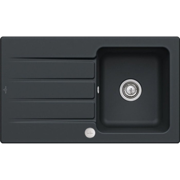 Evier Architectura 50 Pure Black - Vidage automatique inclus