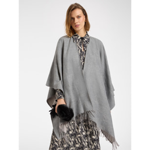 Elena Mirò - Capa reversible con monograma - Gris