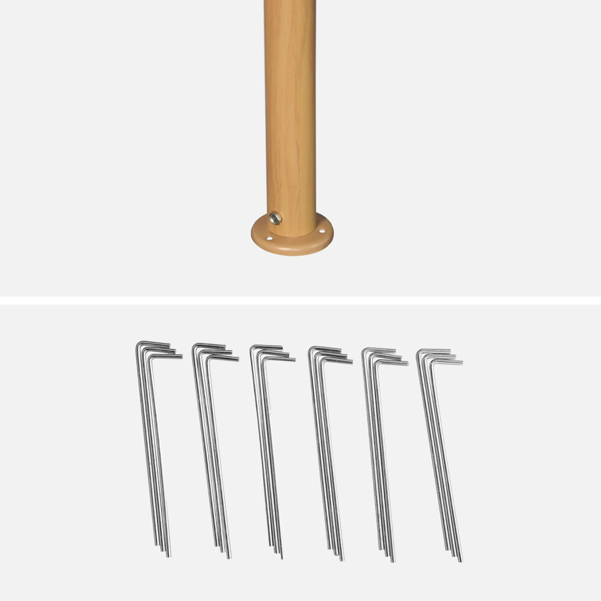 Tonnelle 3x3m avec rideaux ELUSA 3X3M