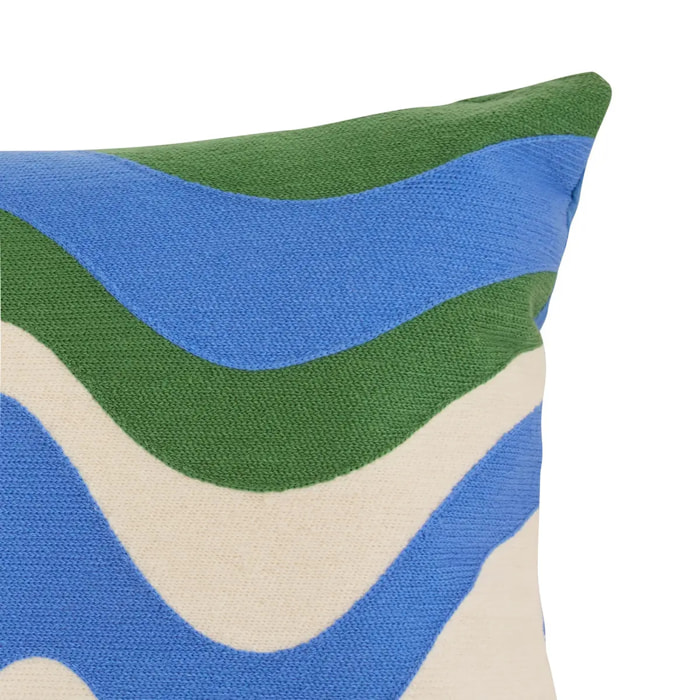 Coussin Hary bleu 75x35cm