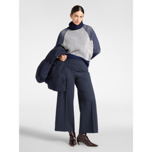 Elena Mirò - Pantaloni in jersey misto viscosa - Blu