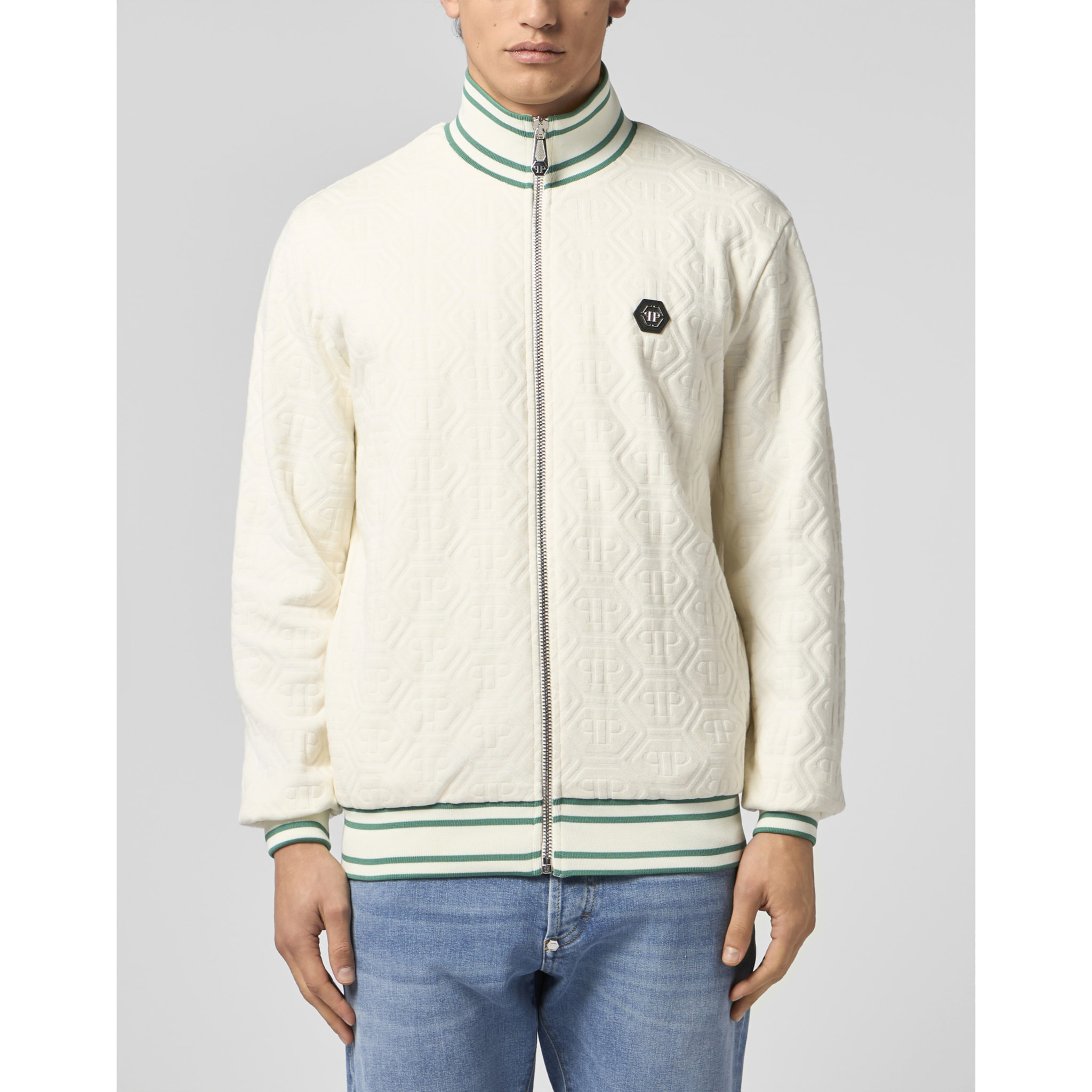 PHILIPP PLEIN Tracksuit Jacket Jacquard Monogram