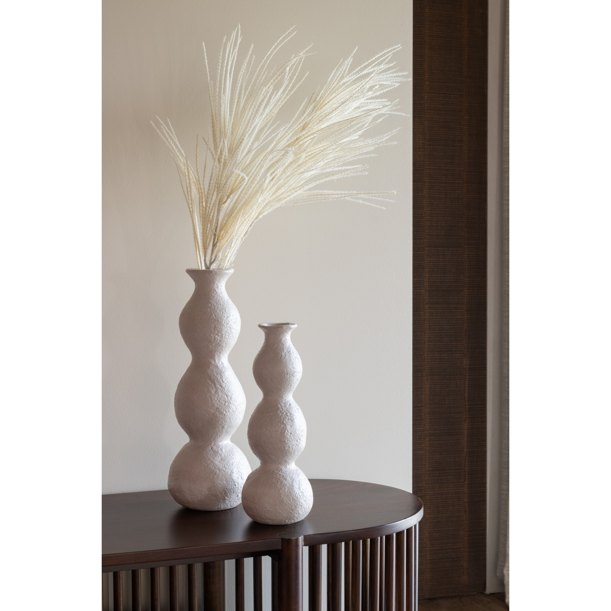 J-Line - Vase Olina - céramique - crème - large