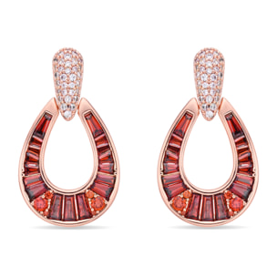 Pendientes Beavil acabado oro rosa 18k