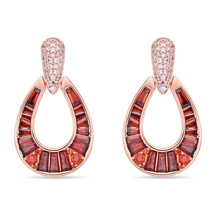 Pendientes Beavil acabado oro rosa 18k