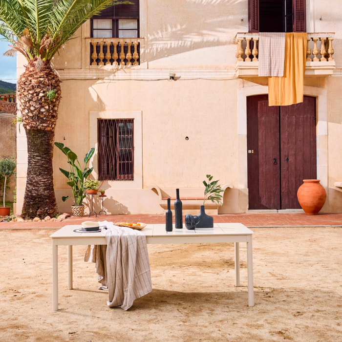 Table de jardin extensible aluminium 8 places CHARLESTON
