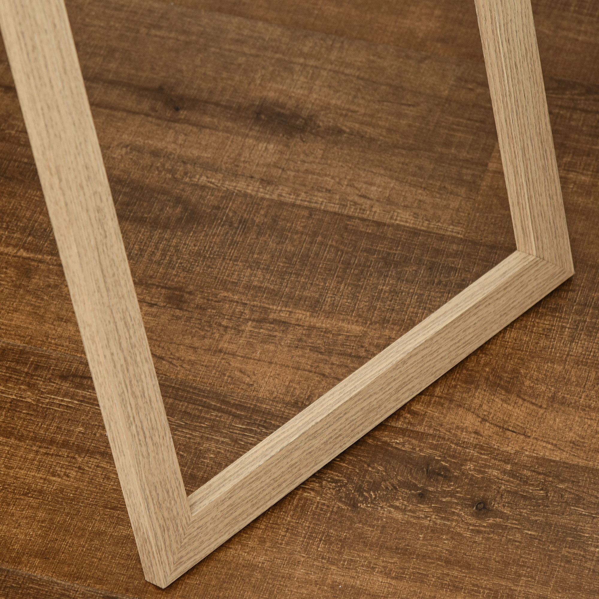 Miroir sur pied rectangulaire dim. 40L x 47l x 147H cm MDF aspect bois de chêne clair