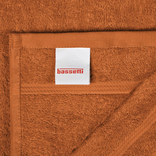 BASSETTI Morbido Asciugamano Asciugamani 480 gr 100% Cotone Set da 5 pz Collezione MONIQUE - BRUCIATO O6