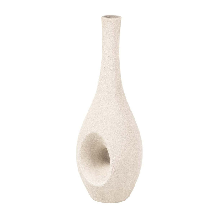 Florero Ceramica Beige 15x15x40 Cm