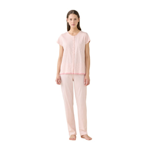 Pigiama donna estivo in cotone articolo romantic. Noidinotte