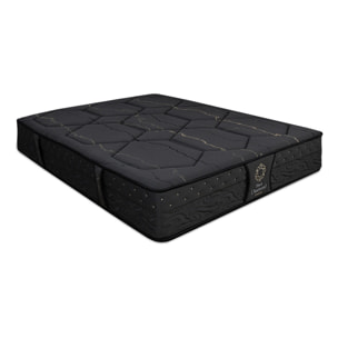 Ensemble Black Diamond 2 places | Ressorts + Accueil Memoire de forme avec sommier en bois