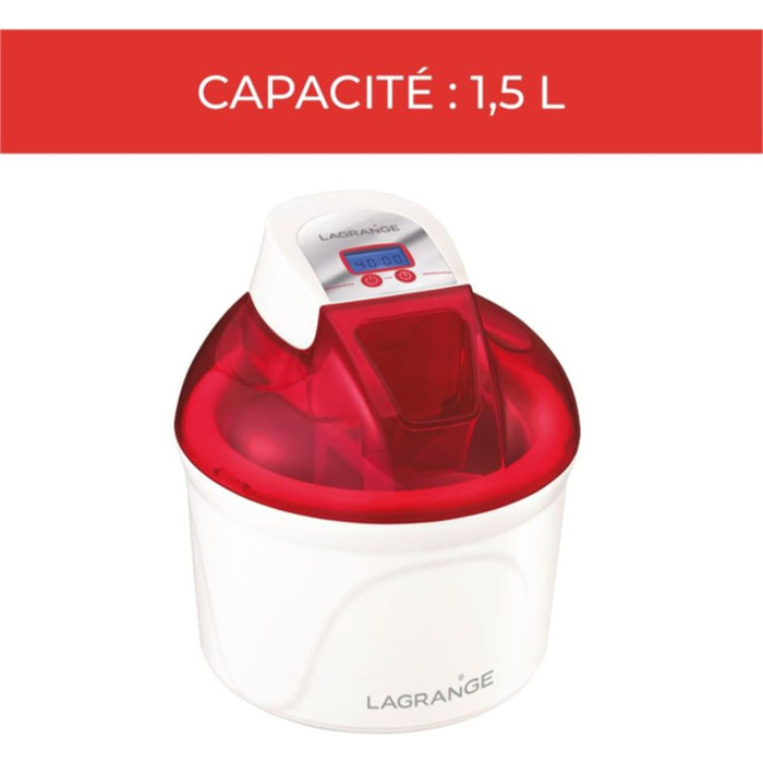 Sorbetière LAGRANGE 409005 cerise