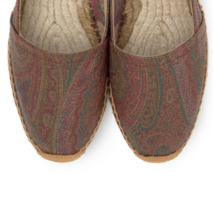 Alpargata plana Kenda en el icónico tejido jacquard by ETRO