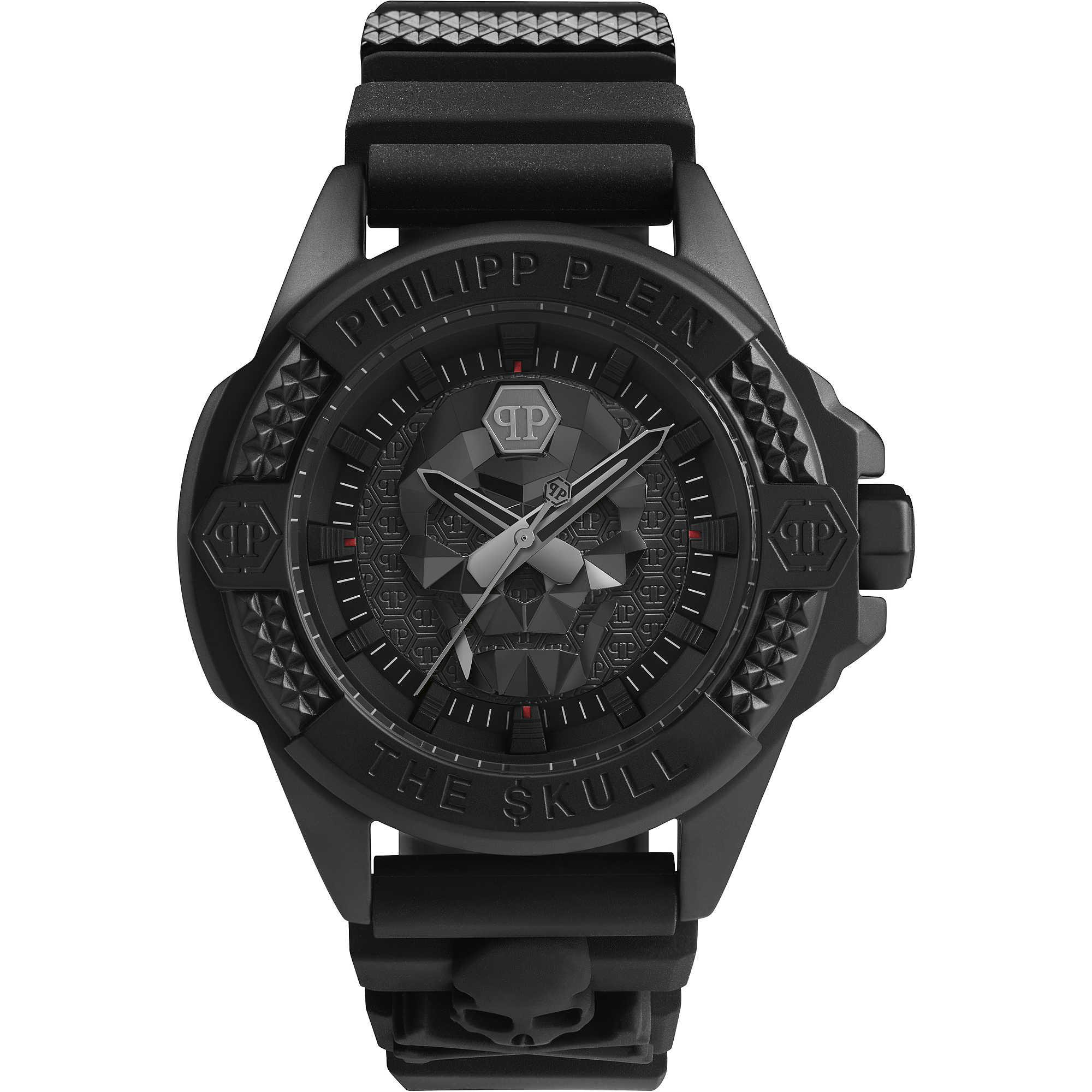 Orologio Philipp Plein THE SKULL Silicone Nero