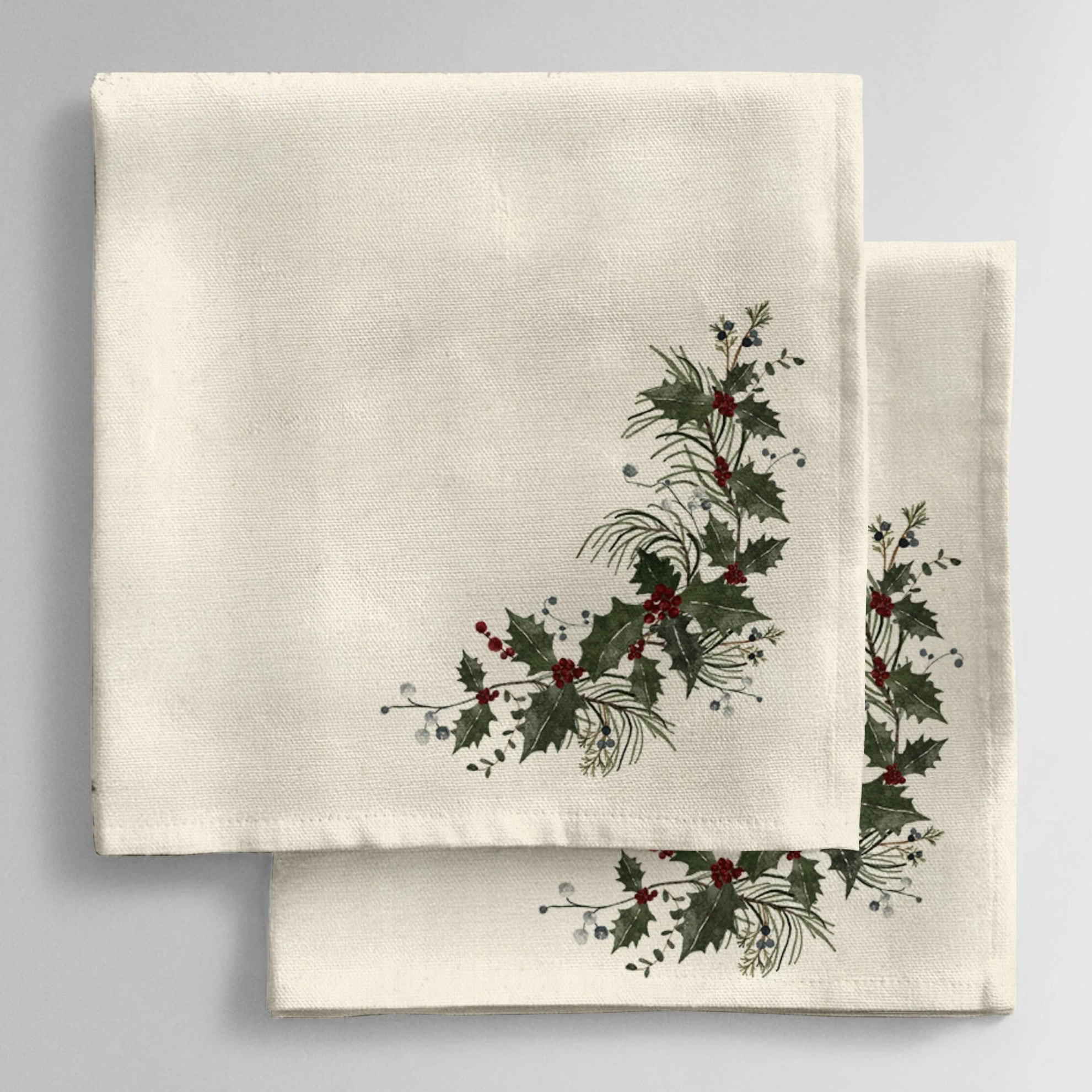 Lot de 2 serviettes Mistletoe 1225