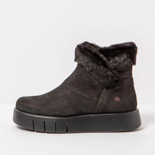 Botines 1346 NOBUCK BLACK/ MALAGA color Black