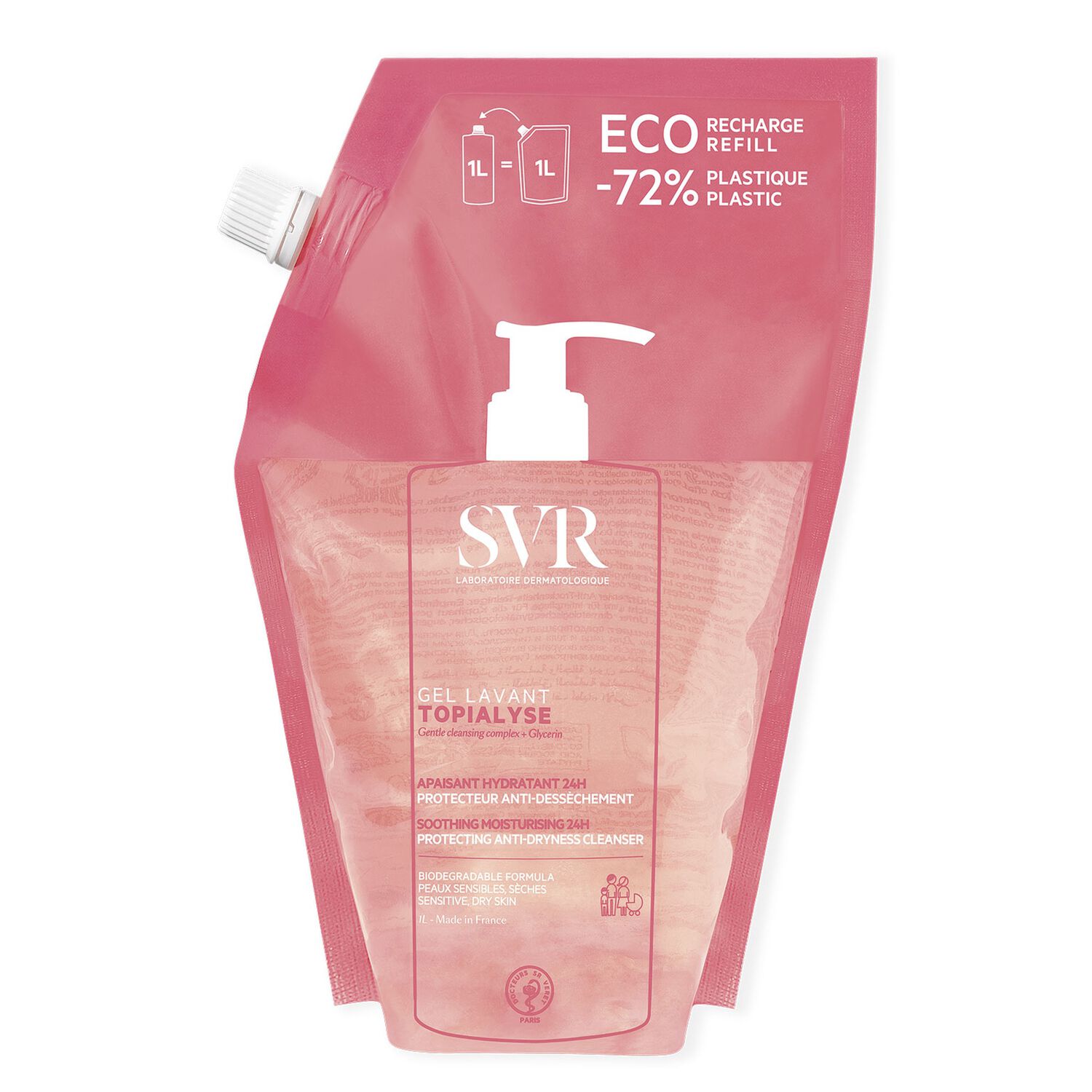 Topialyse - Gel Lavant Apaisant, Hydratant, Protecteur Anti-Dessèchement