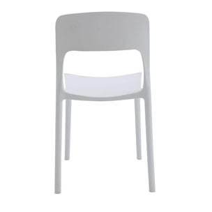Set da 4 sedie SOUTH BEACH in polipropilene bianco