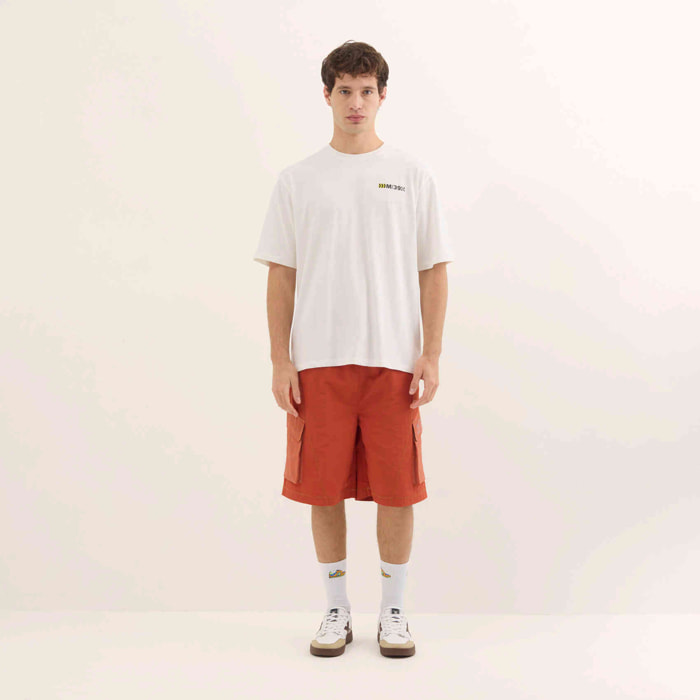 Camiseta Estilo Urbano Oversize Algodón Orgánico Blanco STREETWEAR T-SHIRT WHITE