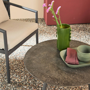 Salon de jardin aluminium et cordes 4 places KORAVA