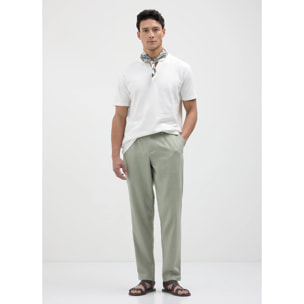 Pantalone chino in lino