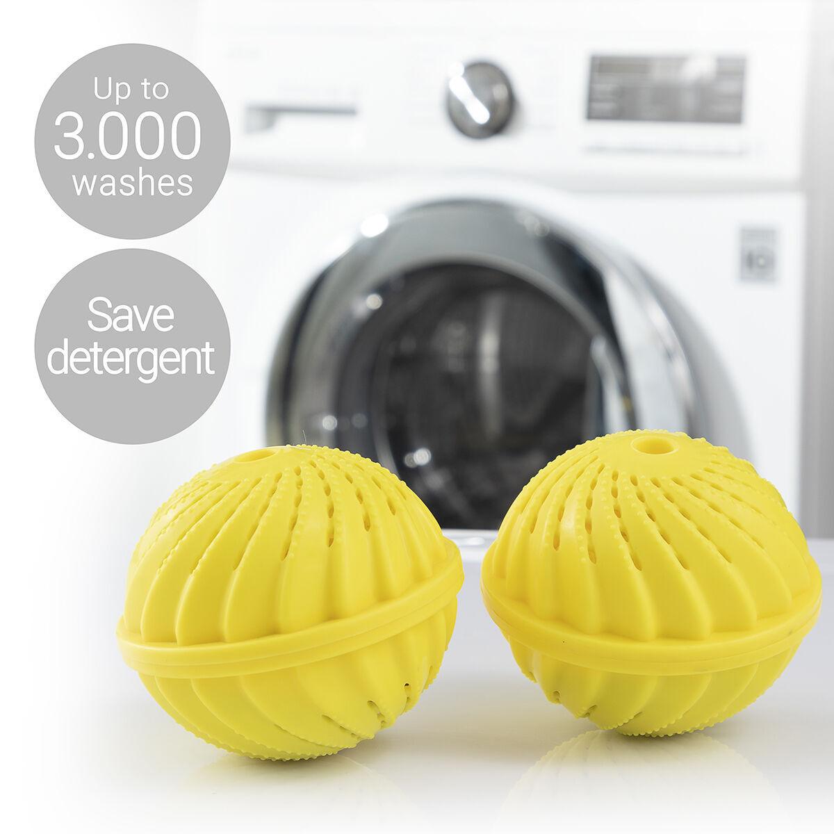 Boules de Lavage pour le Linge sans Détergent Delieco InnovaGoods Pack de 2 unités