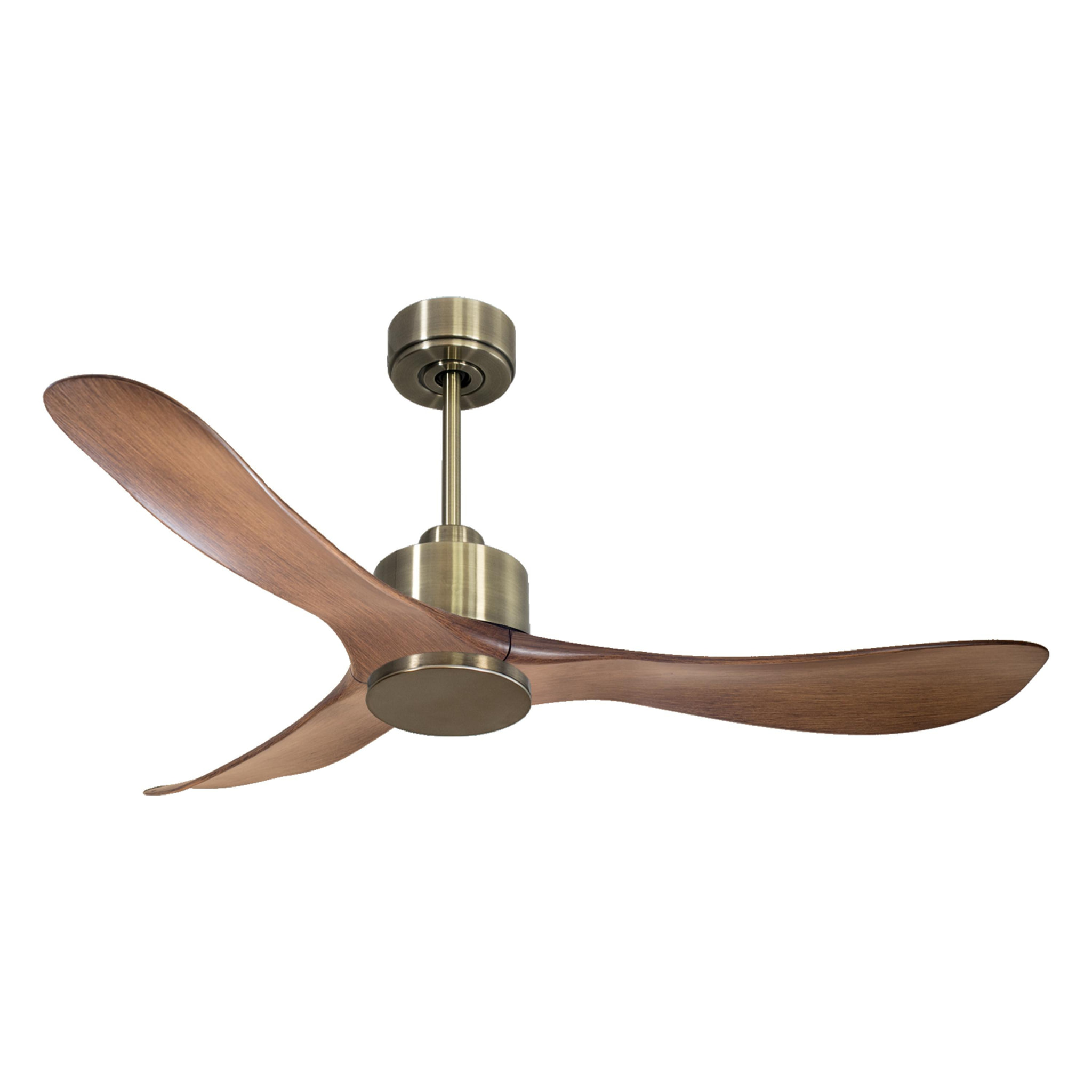 Ventilateur de plafond Réversible  Thermostat Wifi Moteur à courant continu Toits en pente Télécommande Hypersilence Mémoire