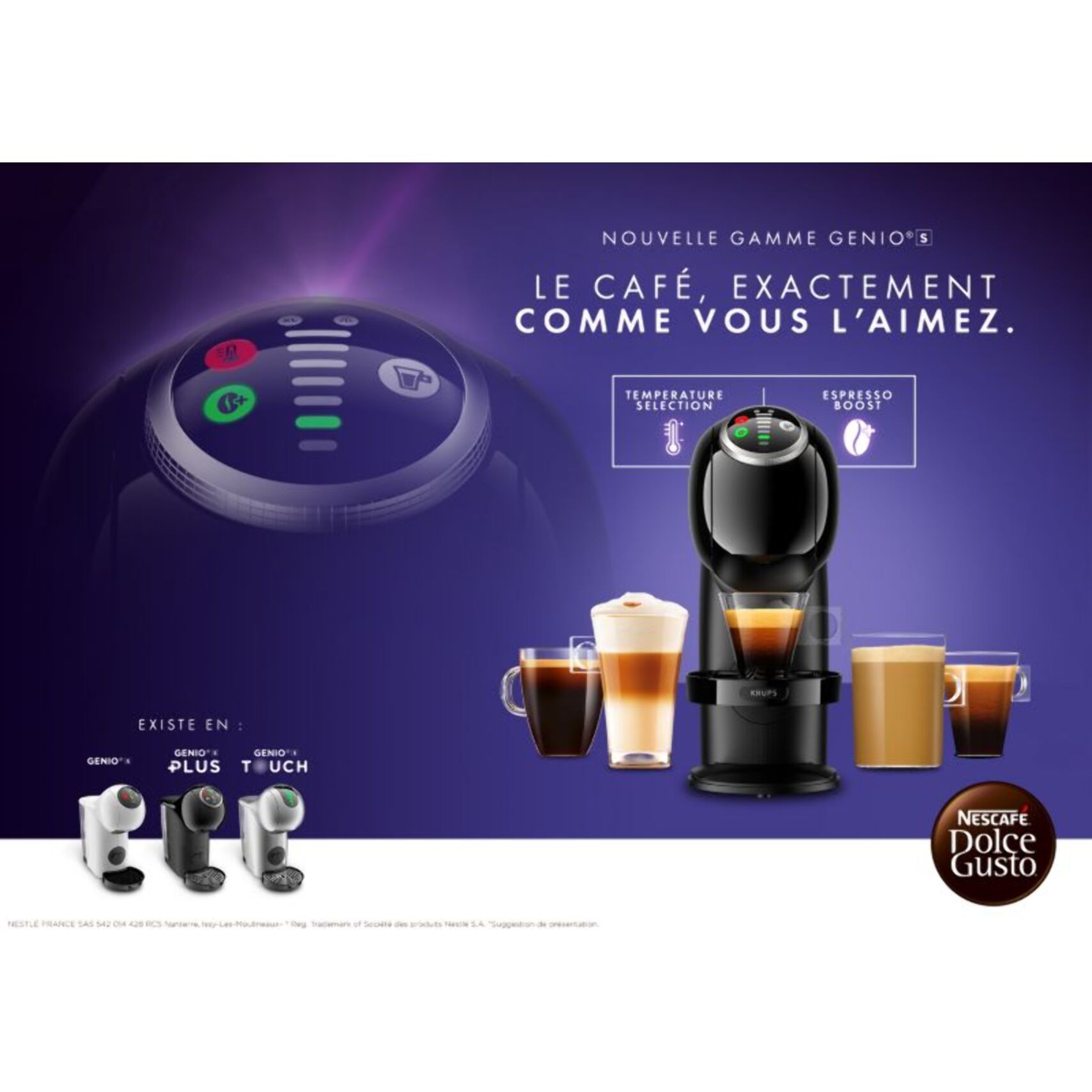 Dolce Gusto KRUPS nescafe genio blanche YY5215FD