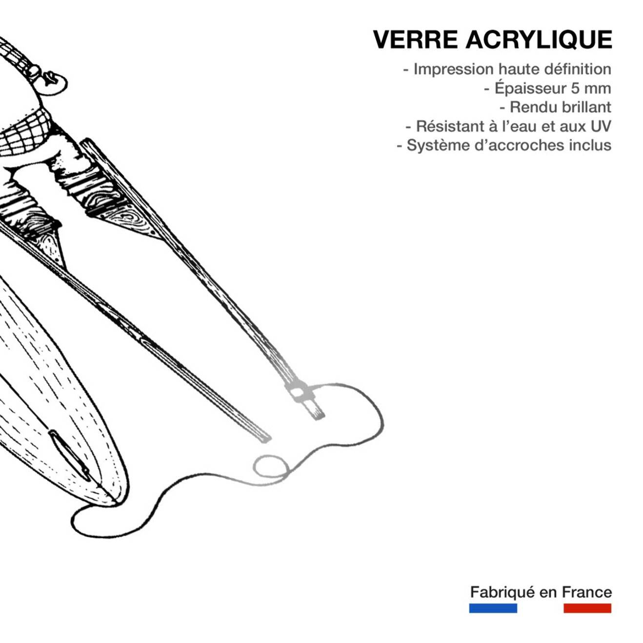 Tableau papy Landes Tableau plexiglas