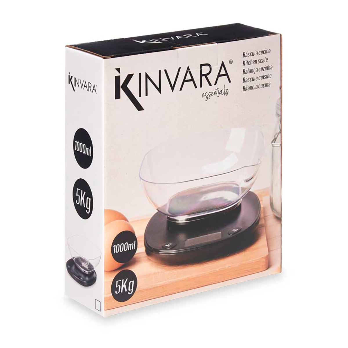 BILANCIA DIGITALE 5KG CONTENITORE 1000ML colore casuale