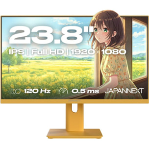 Ecran PC Gamer JAPANNEXT JN IPS238G120F HSP Jaune 24''