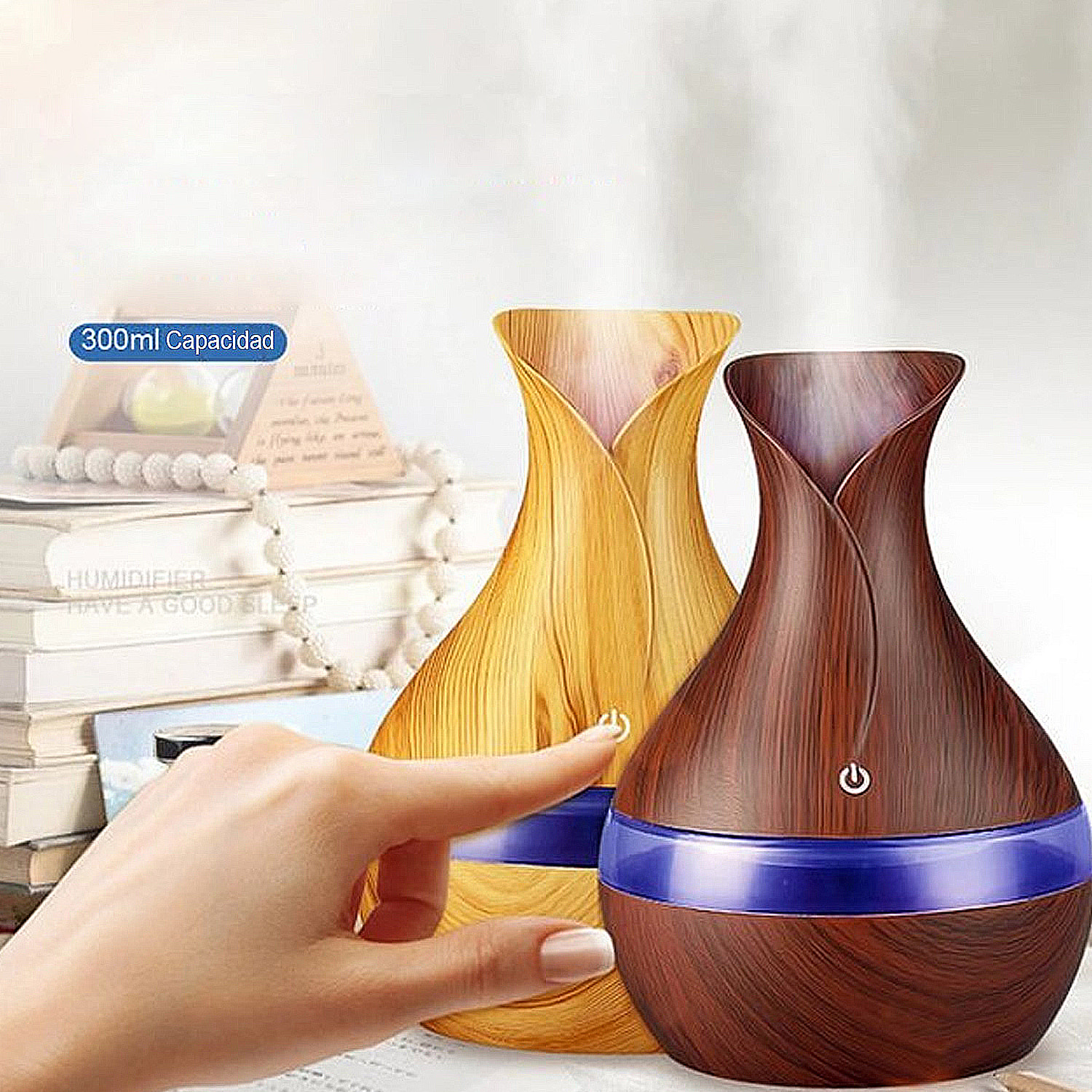 Umidificatore da 300ml con luci Led RGB.