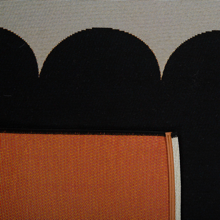 RIVIERA - Tapis intérieur/extérieur à motif festonné bleu