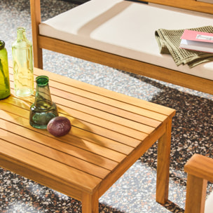 Salon de jardin bois d'acacia 4 places KOMODA