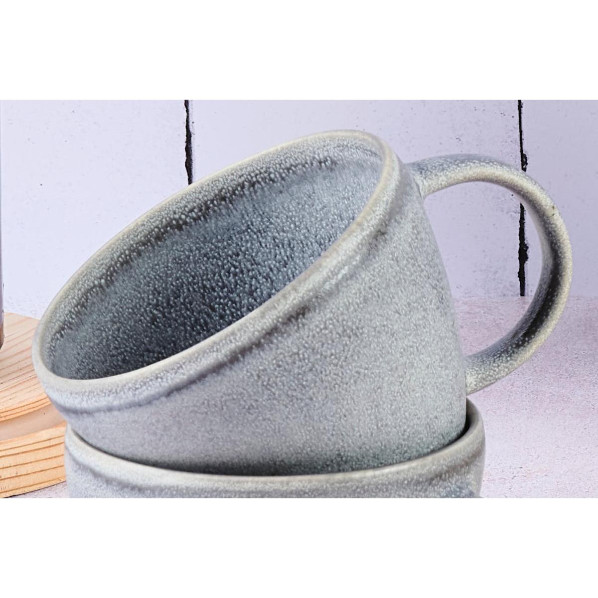 Mug STONE 25cl - 6 pièces - Gris lune